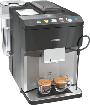 Siemens Kaffee-Vollautomat TP507DX4 Schwarz-Silber 