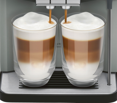 Siemens Kaffee-Vollautomat TP507DX4 Schwarz-Silber 