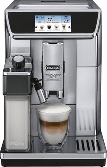 Delonghi CRF Elite Kaffee-Vollautomat ECAM 656.85.MS Edelstahl-Schwarz