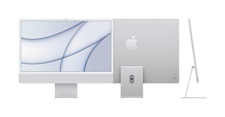 Apple All-in-One PC iMac 24&quot; Retina 4.5K 256GB, M1 Chip 8C CPU/7C GPU Silber/Gr&uuml;n/Blau/Rose