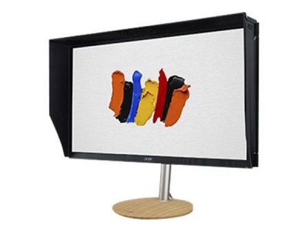 ACER ConceptD CP3271UV Standfuss mit Holzapplikation