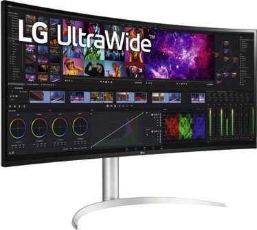 LG PC LED-Monitor 38WN95C-W.AEU Curved UltraWide Schwarz-Weiss