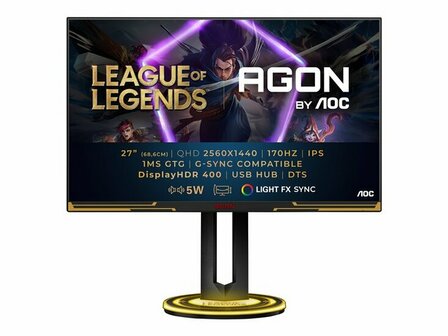 AOC Gaming AG275QXL - League of Legends Edition - AGON Series - LED-Monitor - QHD - 69 cm (27&quot;) - HDR