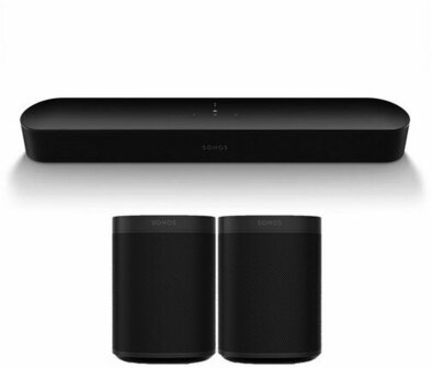 Sonos Standard Soundbar Beam + 2x ONE SL Bundle