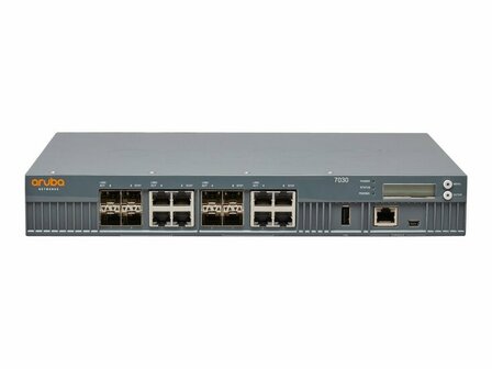 HPE Aruba 7030 (RW) 8p Dual Pers 10/100/1000BASE-T/1GBASE-X SFP 64 AP and 4K Clients Controller