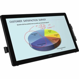 Wacom DTH-2452 Grafiktablett - 61 cm (24 Zoll) LCD - 2540 lpi - Kabel - 2048 Druckniveau - StiftDVI - Mac, PC