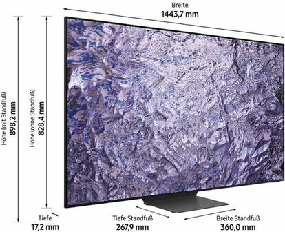 Samsung LED-Fernseher GQ85QN800CTXZG Titanschwarz