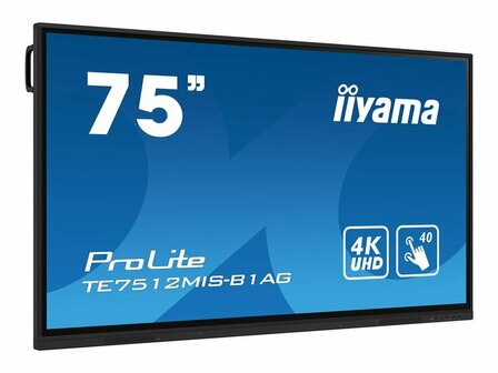 IIYAMA TE7512MIS-B1AG 190,5cm 75Zoll iiWare10 Android 11 40Points PureTouch