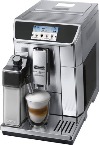 Delonghi CRF Elite Kaffee-Vollautomat ECAM 656.85.MS Edelstahl-Schwarz