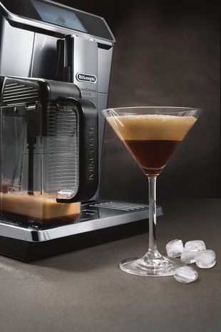 Delonghi CRF Elite Kaffee-Vollautomat ECAM 656.85.MS Edelstahl-Schwarz