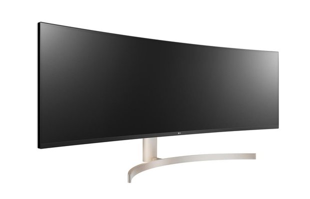 LG PC LED-Monitor 49WL95C-WE Mattschwarz-Pianoschwarz-Mattweiss-Gold