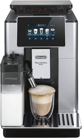 Delonghi Kaffee-Vollautomat ECAM 610.55.SB PRIMADONNA SOUL Silber-Schwarz