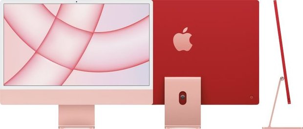 Apple All-in-One PC iMac 24" Retina 4.5K 256GB, M1 Chip 8C CPU/7C GPU Silber/Grün/Blau/Rose