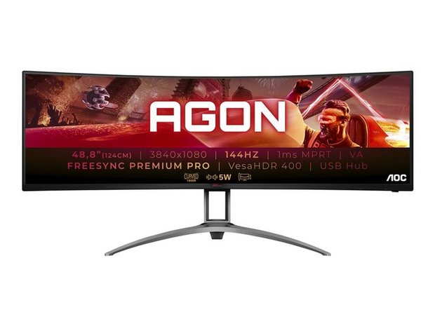 AOC Gaming AG493QCX - AGON Series - LED-Monitor - gebogen - 124.5 cm (49") - HDR