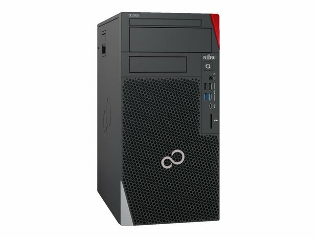 Fujitsu Celsius W5011 - Micro Tower - 1 x Core i7 11700K / 3.6 GHz - vPro - RAM 32 GB - SSD 512 GB