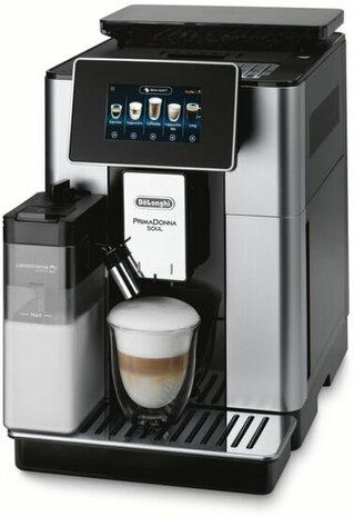 De´Longhi Kaffeevollautomat ECAM 610.55.SB PRIMADONNA SOUL Silber-Schwarz