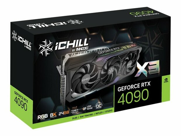 INNO3D GEFORCE RTX 4090 ICHILL X3 24GB GDDR6X 384-bit 3xDP 1xHDMI