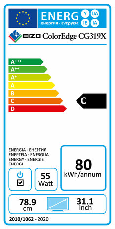  EIZO 79.0cm (31,1") CG319X 17:9 2xHDMI+2xDP+USB 4K