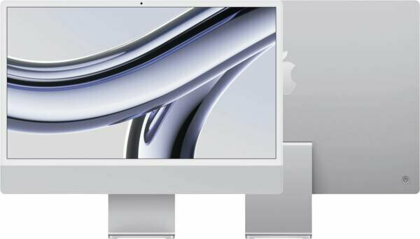 APPLE iMac Z19J 59,62cm 23,5Zoll Apple M3 8C CPU/10C GPU/16C N.E. 24GB 1TB SSD Gbit Eth. MM NumKey TID DE
